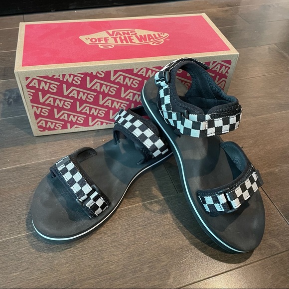 Vans | Shoes | Vans Trilock Checkerboard Sandals | Poshmark
